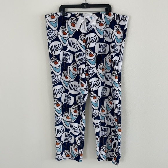 Disney Plus Size Olaf Fleece Pajama Pants 3X - Picture 1 of 12